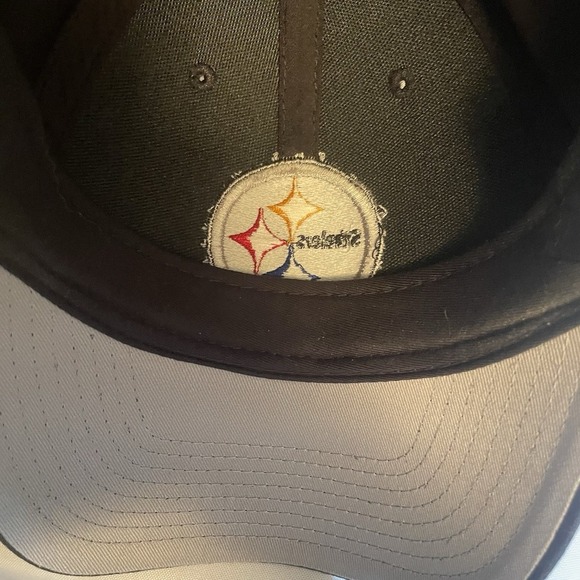 Pittsburgh Steelers NFL Football Team Apparel Adjustable Black Cap Logo Hat - Picture 8 of 9